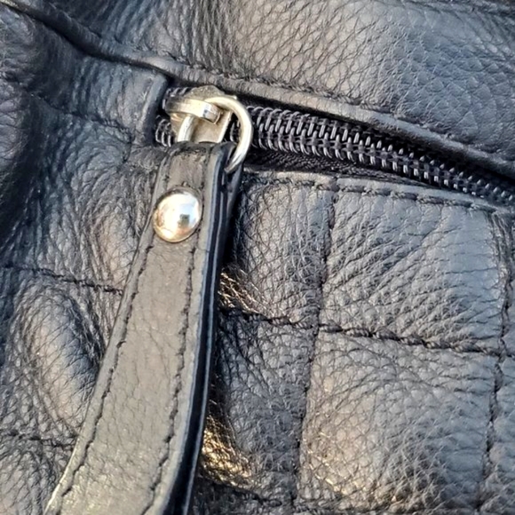 BCBGMAXAZRIA Black Quilted Leather Bag - Picture 12 of 16